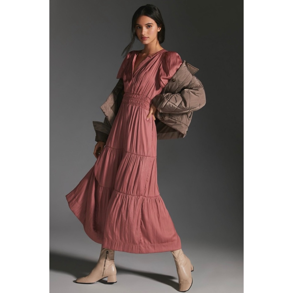 Anthropologie Rose Somerset Maxi Dress - Picture 1 of 8